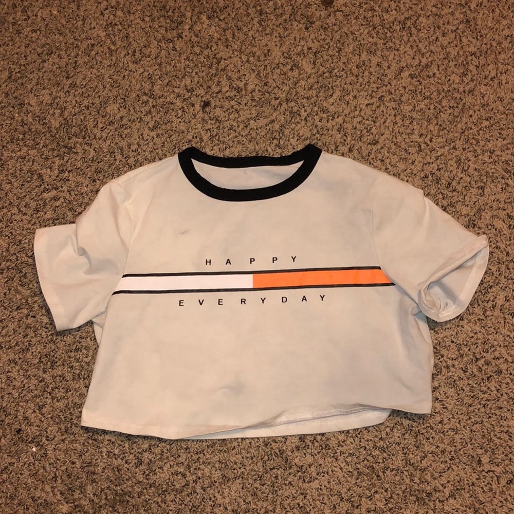 “Happy Everyday” Crop Top